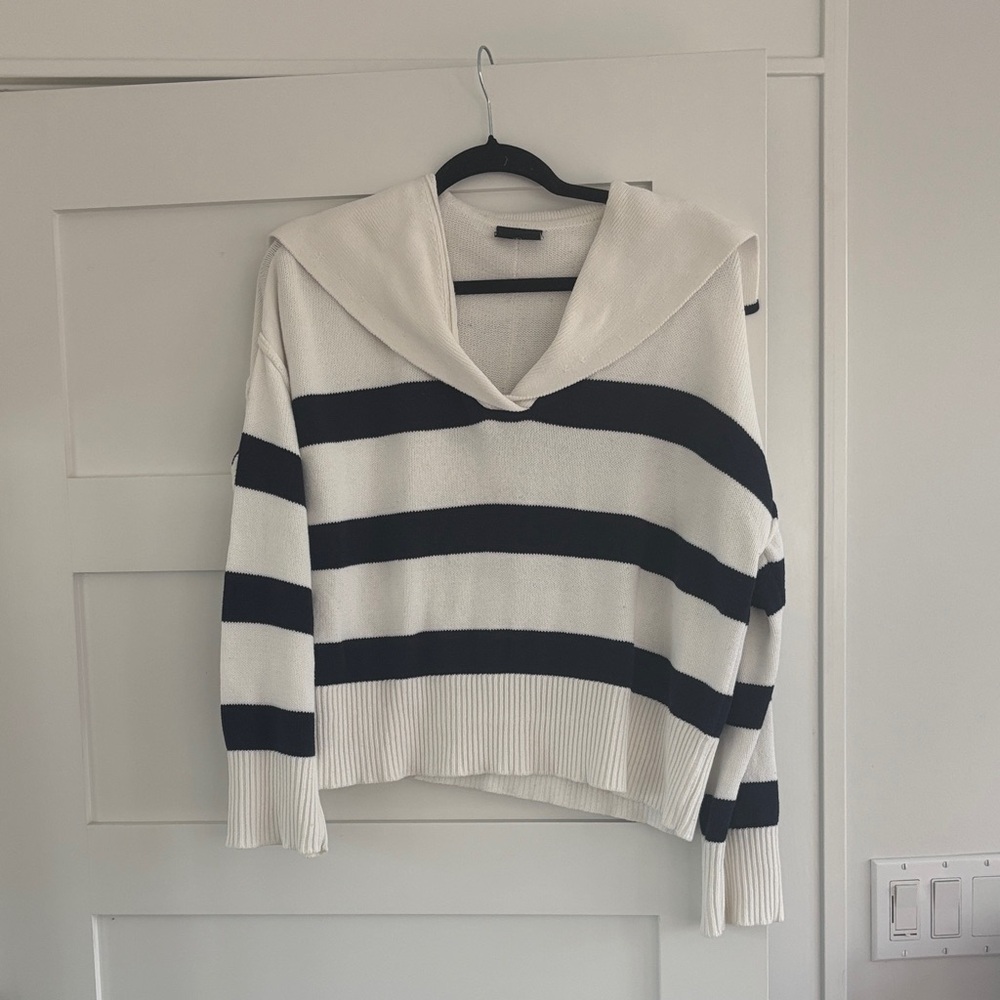 Miou Muse Navy and white sailor sweater